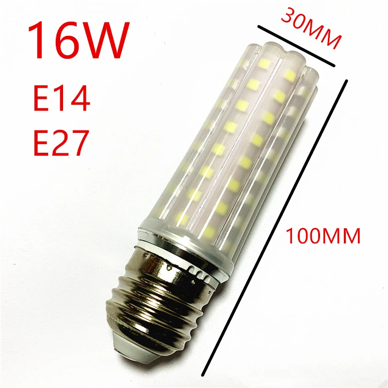 New 12W 16W 18W 220V/AC Light Bulb E14 E27 LED Double Color Lamp SMD2835  Corn Bulb Light Bulb Corn Light chandelier  warm white