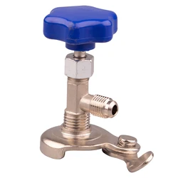 1 Pc High Quality Auto R134a Air Refrigerant AC Can Tap Valve Bottle Opener Tool With Blue Cap