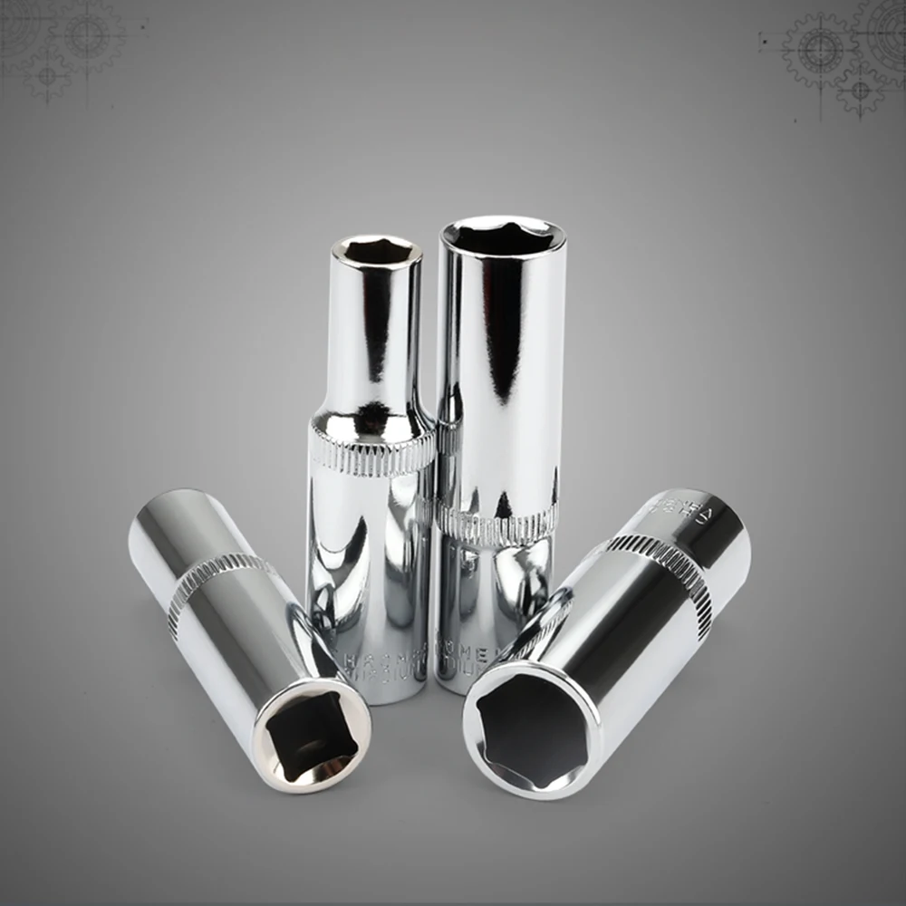 1Pcs 3/8-Inch 10Mm Cr-V ลึก6จุดซ็อกเก็ตสำหรับ Heavy-Duty เครื่องมือยานยนต์ซ่อมแซมในครัวเรือนการบำรุงรักษา