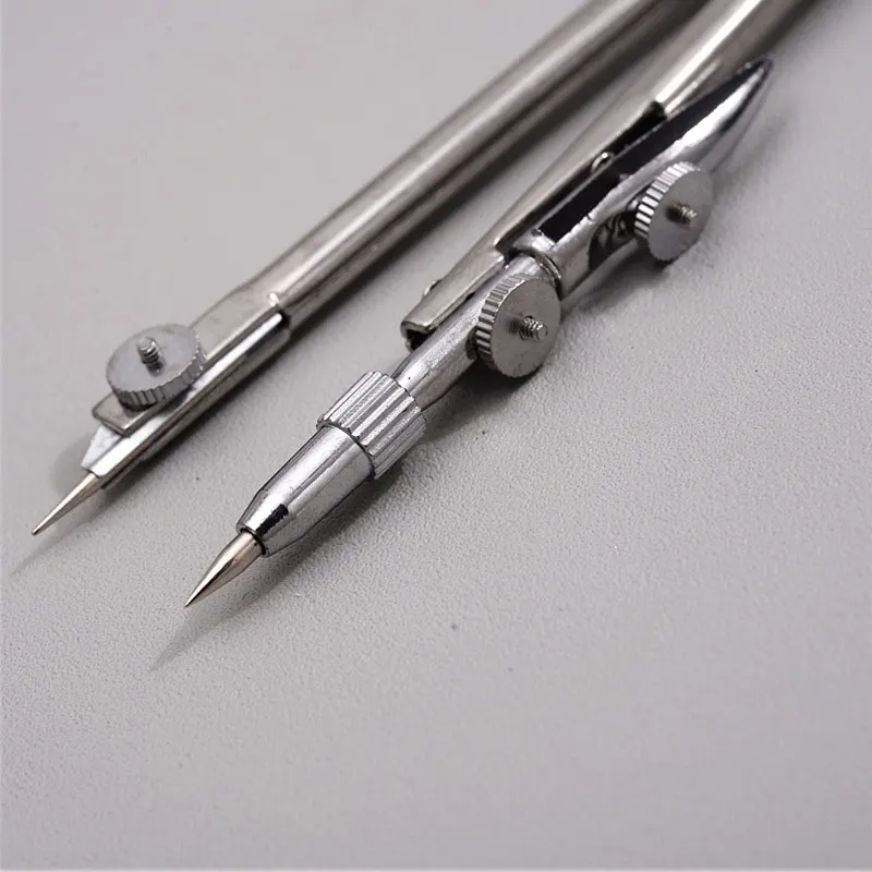 Metal Compasses Set For Drawing Engineering Circle Design Instrument Tool Office School Student Drafting With Box Pencil Lead