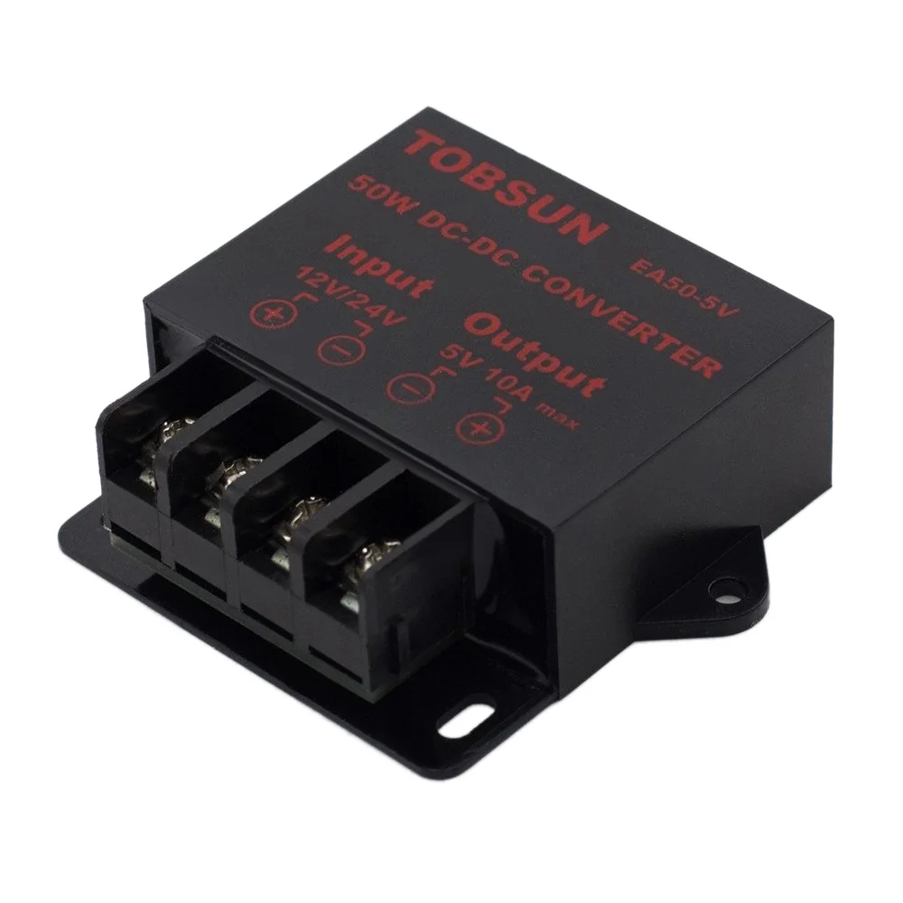 12V 24V to 5V 10A 50W DC DC Converter Transformer Voltage Regulator Reducer Step Down Buck Module Car Solar TV LED Power Supply