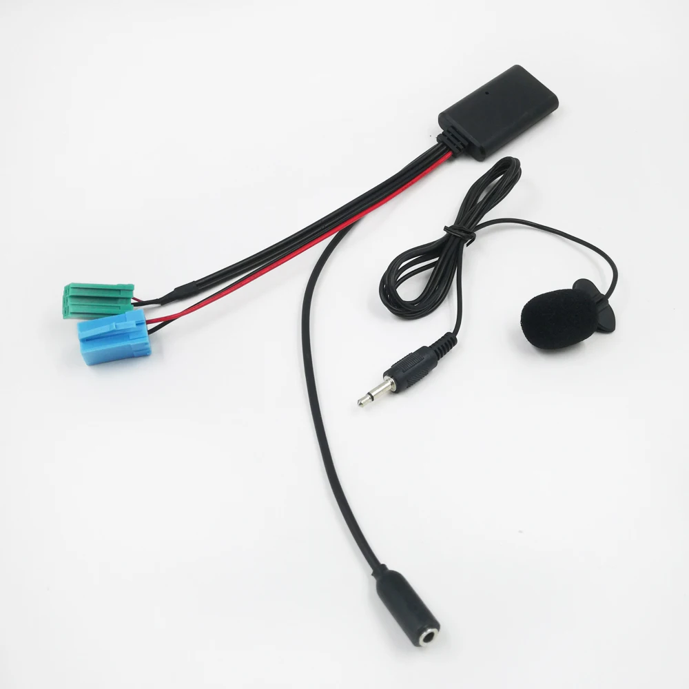 Biurlink Bluetooth Audio AUX Adapter Handsfree Microphone Device for Renault Clio Megane 2 Update-list Radio