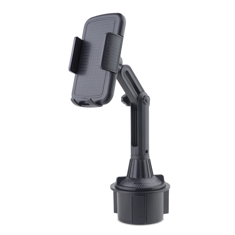 E65A 360 Degree Car Cup Holder Mobile Phone Mount Adjustable Angle Height Stand for -iphone -Samsung 3.5-6.7