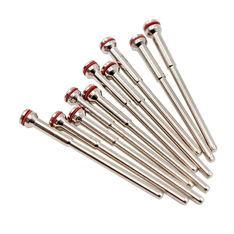 10pcs Dental Material Dental Holding Needle Polished Shaft Polishing Shank Mandrel Burs Rotary Tool For Polisher Machine Cutting