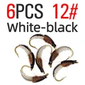 6PCS White Size 12