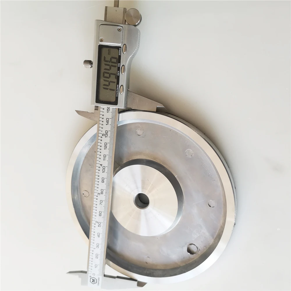 Disco de polimento de alumínio 6 "150mm, roda abrasiva plana para máquina de moagem com gema, máquina de lençóis faciais