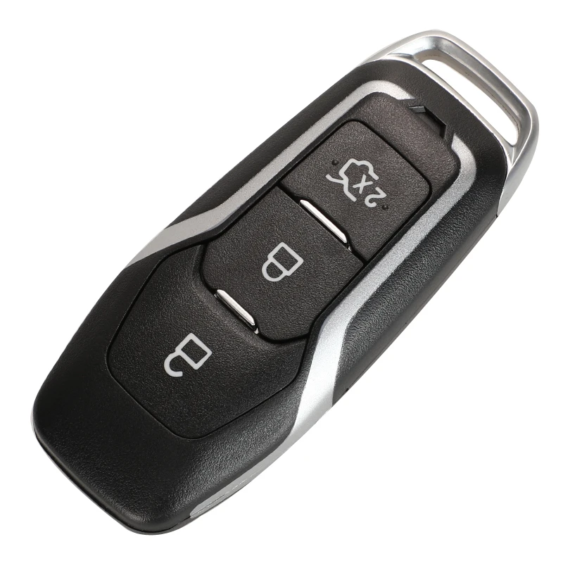 Jingyuqin 3/4/5 Buttons Smart Remote Key Case For Ford Mustang Edge Explorer Fusion Mondeo Kuka Car Shell Fob Uncut Blade
