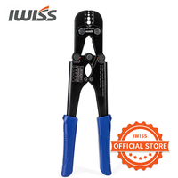 IWISS IWS-1608M-C Fishing Pliers Wire Rope Crimping Tool for Wire Rope and Wire Rope Sleeves Works from 3/64” to 1/8”