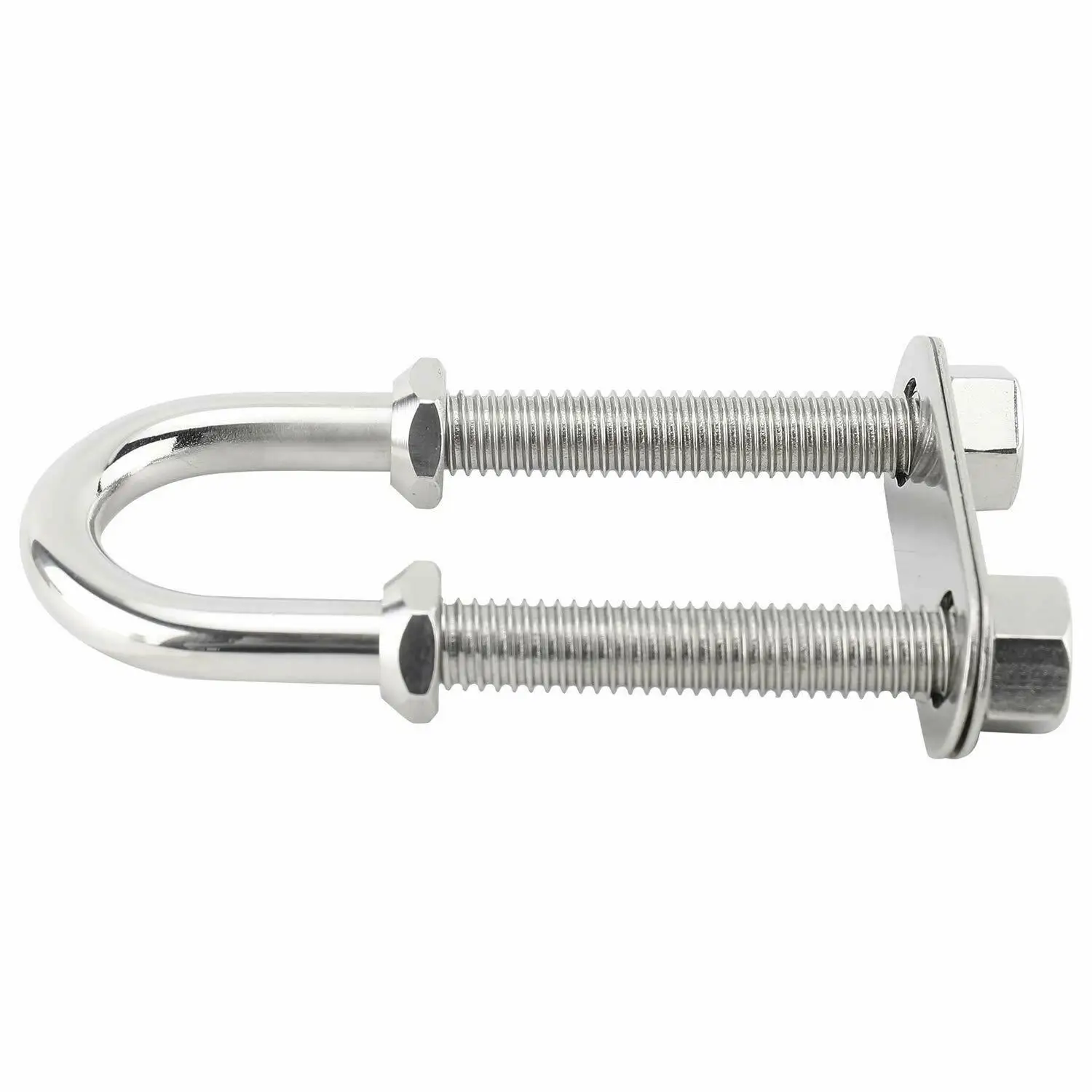 ISURE MARINE 2Pcs Stainless Steel 304 Bow Stern Eye U-Bolt Boat  Rigging Cleat M8 M10 M12