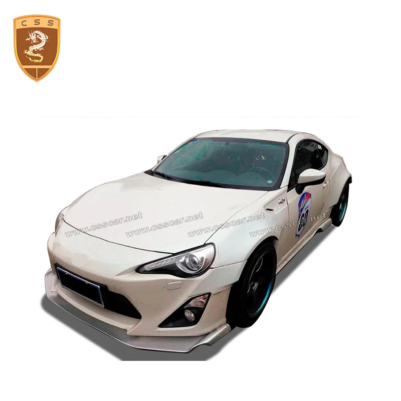 

Fit For 2013-2016 Toyota GT86 retrofit GREDDY style bodykit fiber glass front rear lip side skirts rear wings tail wheel eyebrow