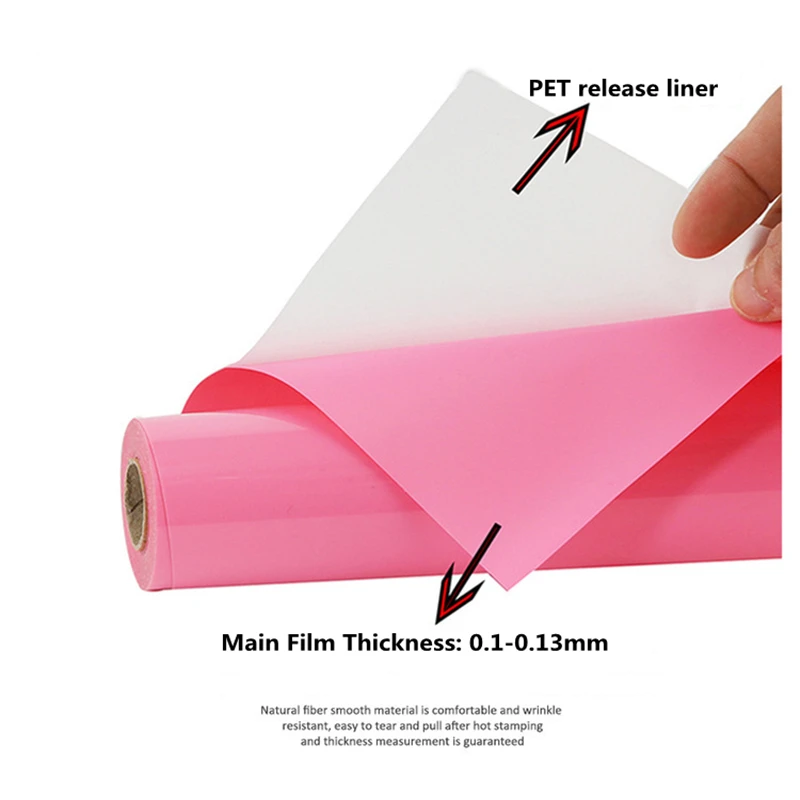 20CMx3meter High Flex Tshirt Lettering Vinyl Heat Press Film Heat Transfer Paper For Clothing HTV Easyweed Fine Foil Sheet