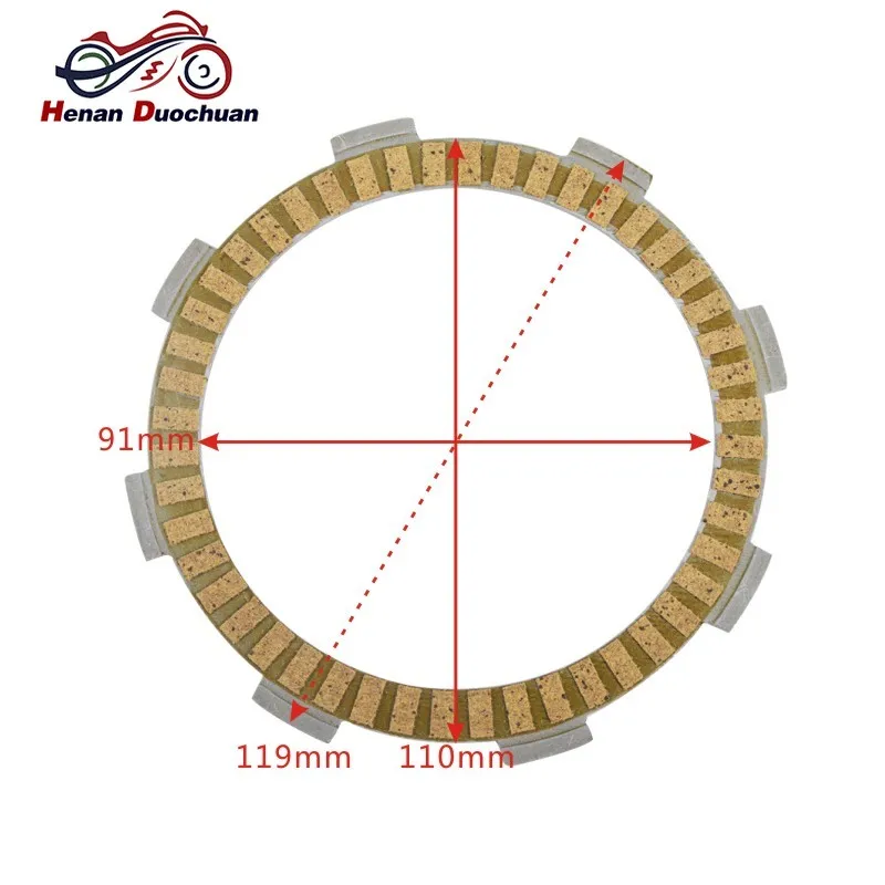 Paper Based 400CC Motorcycle Friction Clutch Plate Set for Honda VFR400 VFR400R VFR 400 R NC30 90-92