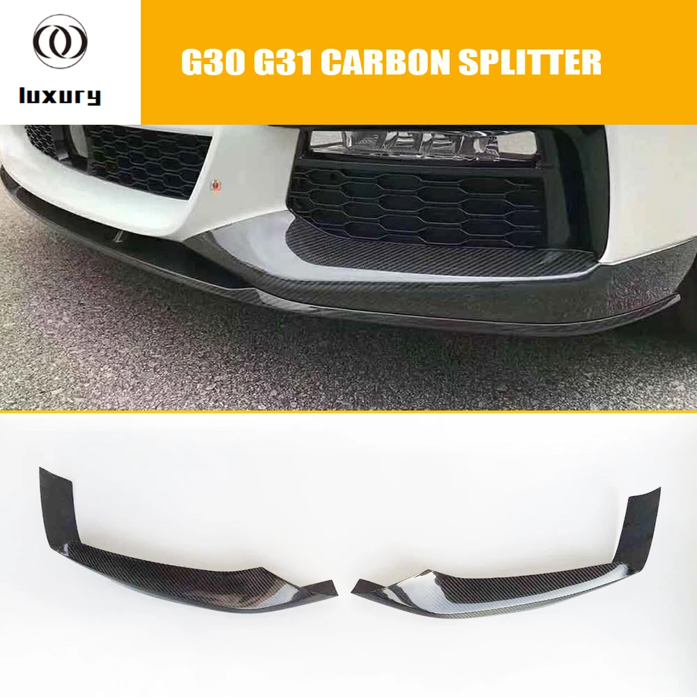 

MP Style Carbon Fiber Front Bumper Side Splitter Apron for BMW G30 G31 520 530 540 550 M Sports Package 2017-2020