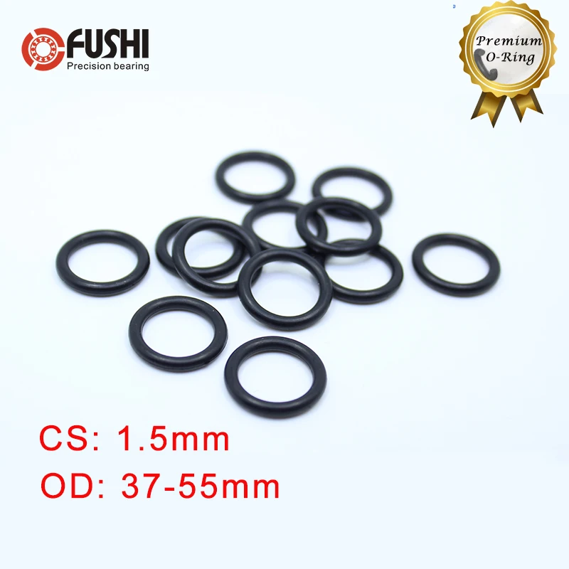 

CS 1.5mm NBR Rubber O RING OD 37/38/39/40/41/42/43/45/46/48/50/55*1.5 mm 50PCS O-Ring Nitrile Gasket seal Thickness 1.5mm ORing