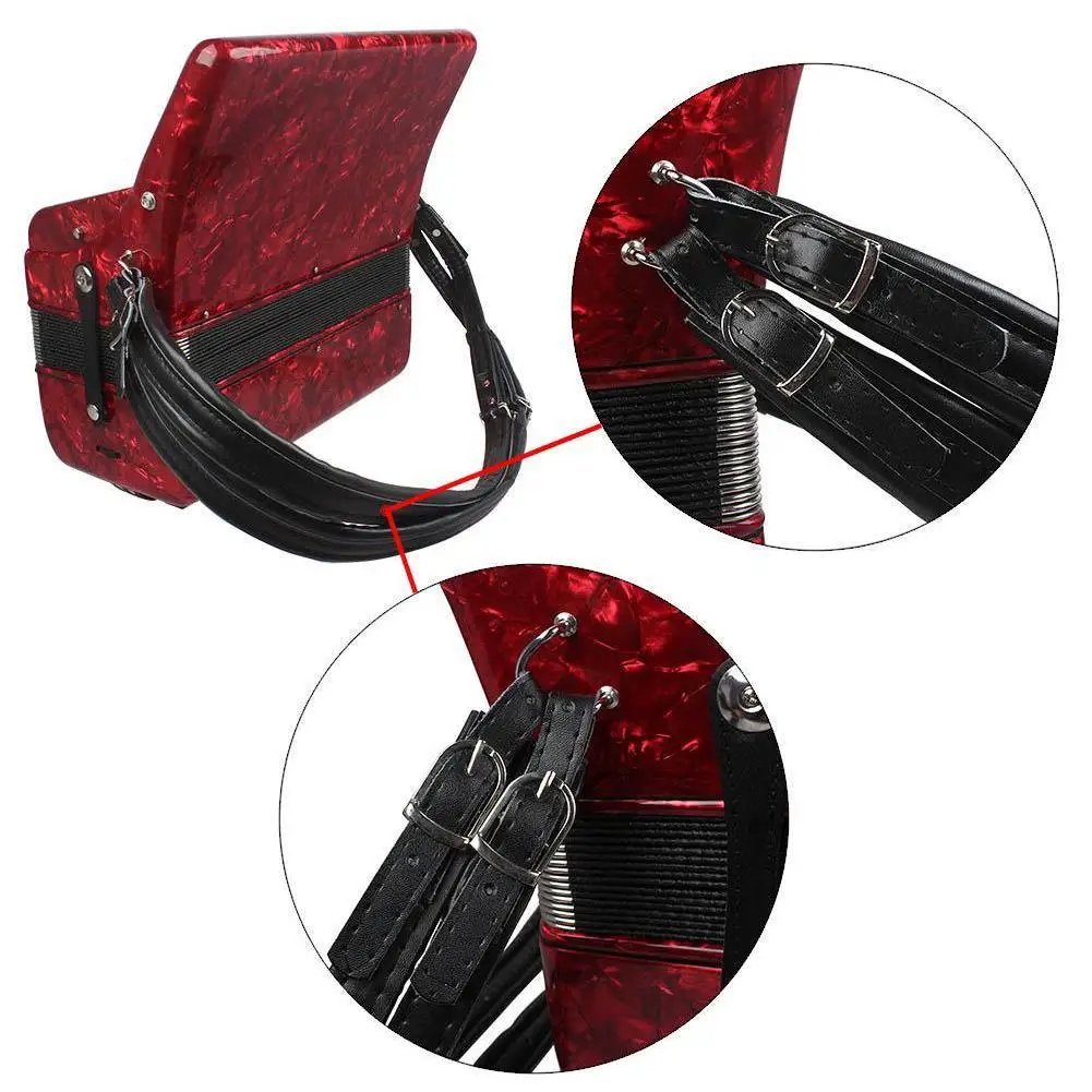 1 Pair Accordion Strap Adjustable Shoulder Strap 80-96-120-Bass Thickened Double Skin Accordion Head Straps Accordion Accessorie