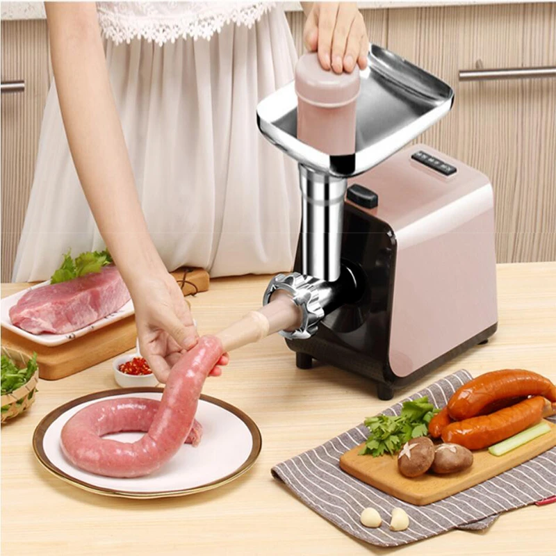 Meat Grinder Heavy Duty 3 in 1 Electric Powerful Home Sausage Stuffer Meat Mincer Food Processor with Tomato Juicer