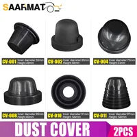 2 piezas de cubierta antipolvo para faros LED HID de coche, tapa de sellado de goma impermeable a prueba de polvo, cubierta para faros 60 65 70 75 80 85 90 95 100mm