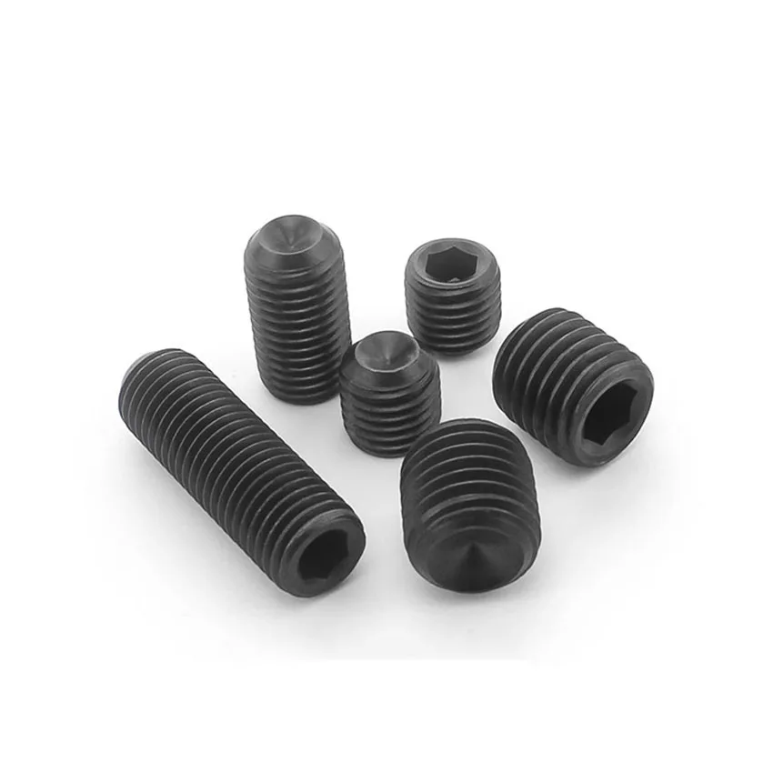 10Pc Koolstofstaal Unf 10 #-32 Set Schroeven Grub Schroeven Hex Socket Cup Punt Hoge Treksterkte 12.9 Lengte 1/4 ", 3/8", 3/16 ", 5/16"