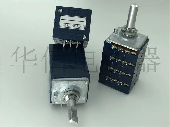 1 pcs Original for Japan ALPS RK27114A Quad potentiometer A20K A50K A100K handle length 25MMF