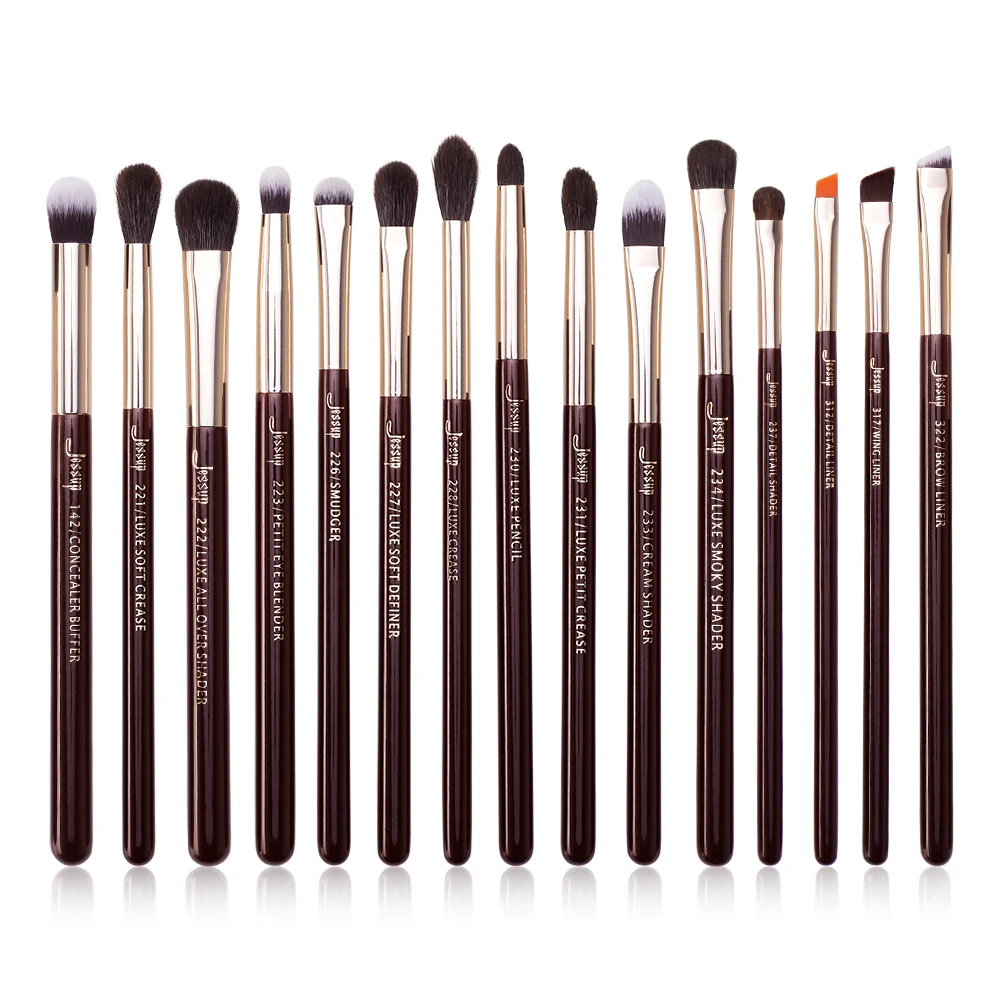 Jessup 15 stücke Make-Up Pinsel Set Augen Make-Up Pinsel Kits Lidschatten Eyeliner Augenbraue Blending Concealer Brochas T294