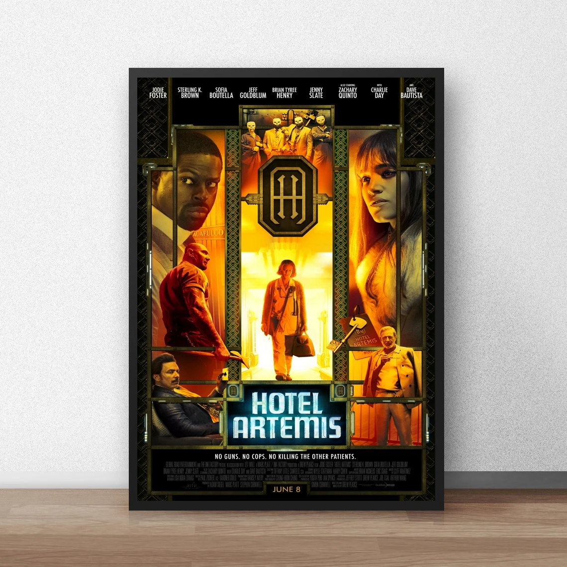 Hotel Artemis Classic Movie Poster Canvas Print Home Decoration Wall Painting ( No Frame )