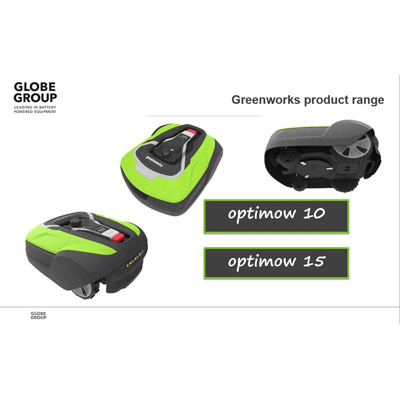 Greenworks Optimow 15 Intelligent Robot Lawn Electric Mower GPS Omnidirectional Remote Control  With Low Noise IPX5 Protection