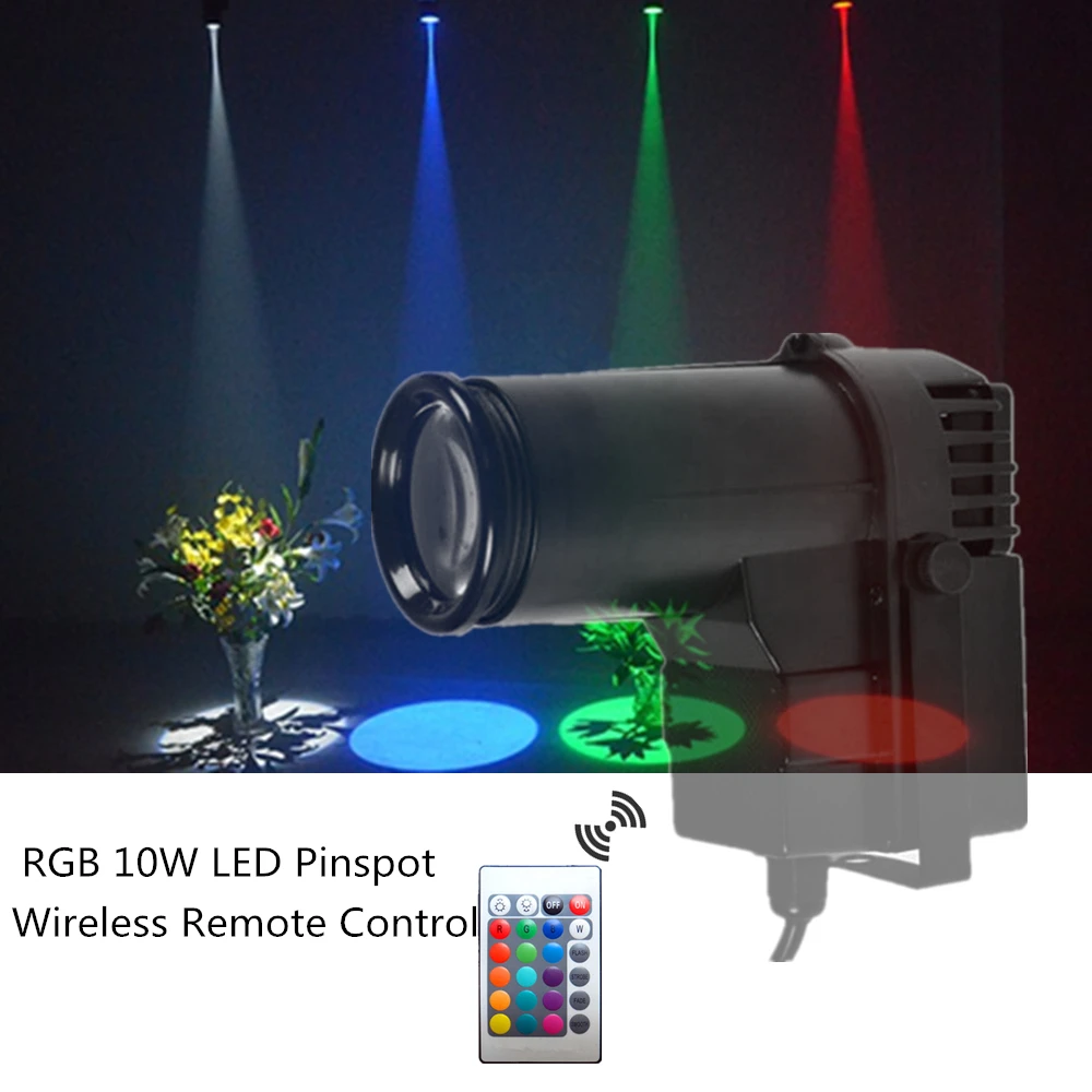 Imagem -06 - sem Fio Remoto Spot Light com Rgbw Beam Effect Led Pendent Light Disco Mirror Ball Spotlight dj Party Show Iluminação de Palco