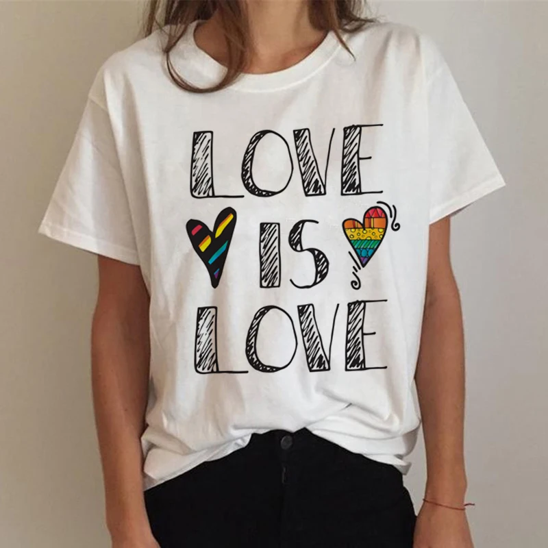 Lgbt Gay Pride Lesbian Rainbow t shirt women  aesthetic vintage harajuku kawaii t-shirt graphic tees women