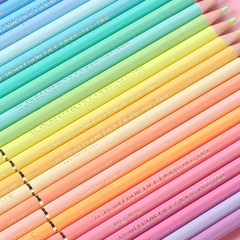 Brutfuner Macaron 12/24/50/72 Farben Professionelle Pastell Öl Buntstifte Färbung Zeichnung Bleistifte Candy Farbe Bleistift Liefert – Detail 16