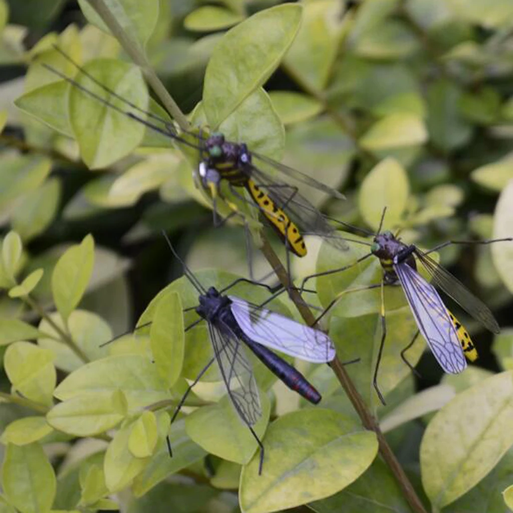 Fly Fishing Flies Fishing Flies Artificial Lifelike Decoy Ornament Garden Decor Halloween Display Event Party