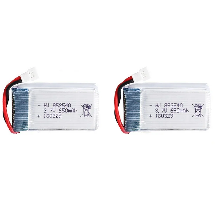 5pcs 3.7V 650mAh Drone batteria ricaricabile ai polimeri di litio 802540 + set caricabatterie USB per X5C X5C-1 X5 H5C Quadcopte