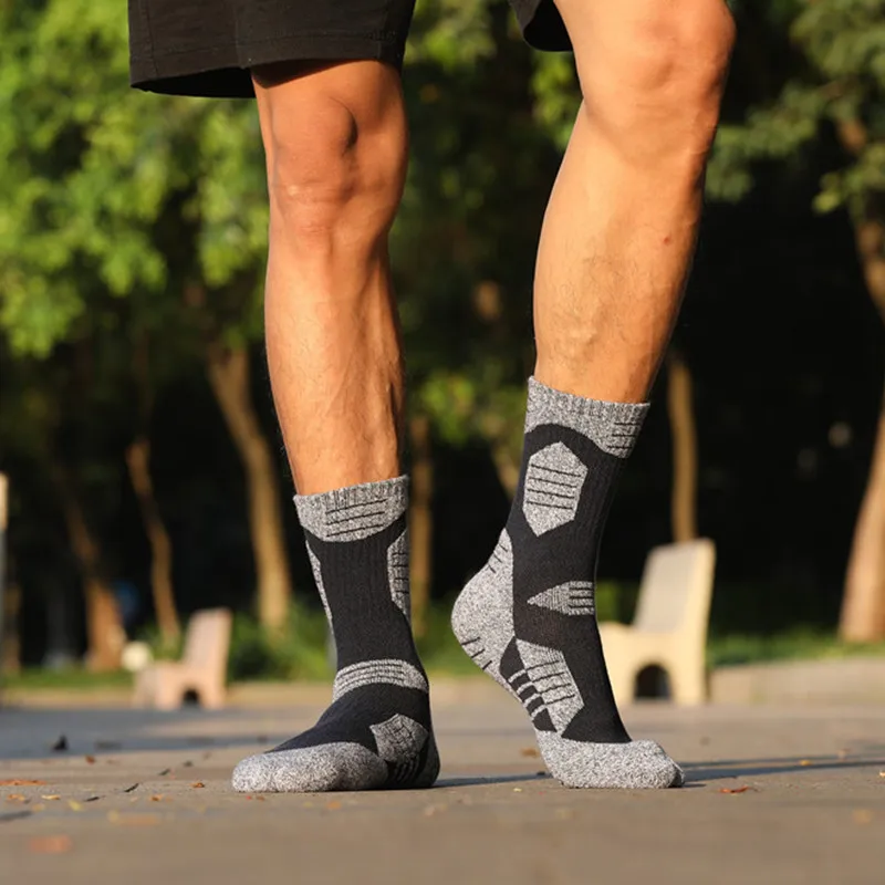 Winter Men Cotton Warm Ski Socks Cushion Walking Comfortable Trekking Hiking Sports Thermal Socks Snowboard Thermosocks image 3