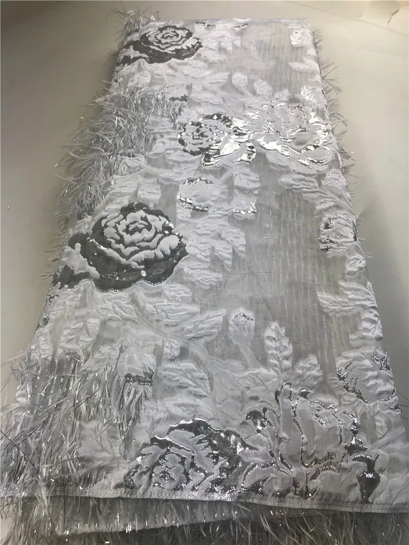 African Lace Fabric High Quality Organza Cord Nigerian Lace Fabric Wedding French Tulle Net Lace Fabric For Dress COP-0018