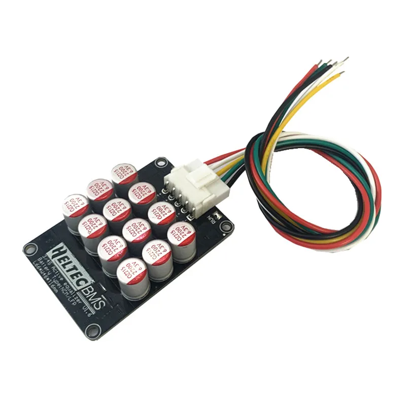 Heltec 3S 4S 5A Actieve Balancer Condensator Actieve Equalizer Lifepo4 Lithium Lipo Siliconen Kabel RV1-8 Koper Neus Wire connector