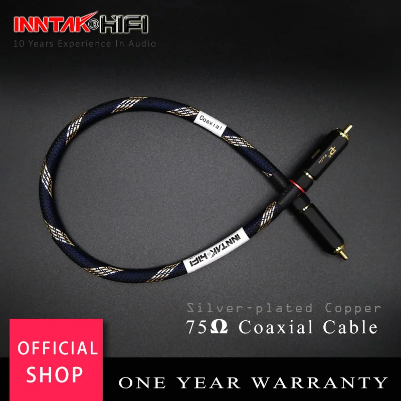 Cavo Coassiale RCA Per Subwoofer 75 Ohm – 6N OCC Rame Argentato Con Connettori Placcati Argento, Schermatura Multipla, Per Audio Hi-Fi E TV - 3