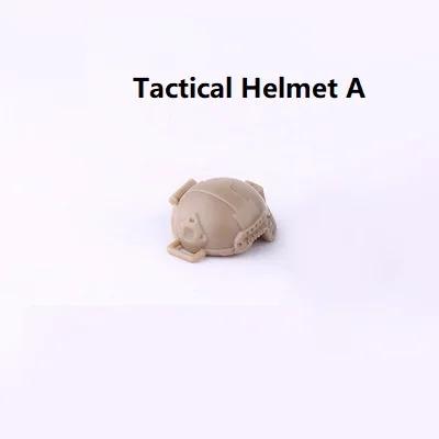 5PCS Modern Soldiers Helmet SWAT Figure Military Weapon Minifigurine MOC Model Accessories Building Blocks Toys for Children