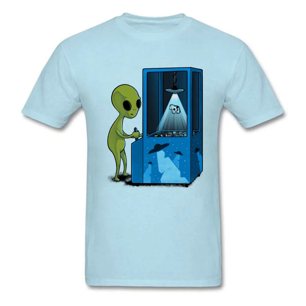 UFO Game O Neck T Shirts Black Popular Fashion Sweatshirt Cotton Fitness Alien Green Tshirt Men