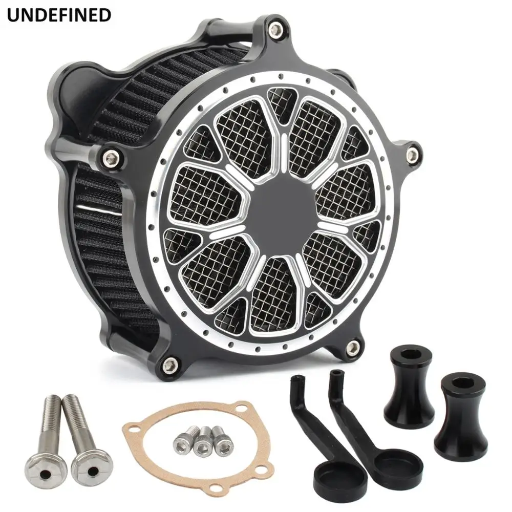 

Air Filter Motorcycle Venturi Contrast Cut Air Cleaner Intake Kit For Harley Dyna/FXR 93-17 Softail Bad Boy FXS Fatboy Touring