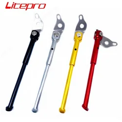 Litepro K3plus Folding Bike Kickstand Aluminum Alloy Ultralight 115g CNC Bike Stand For Da-hon K3 plus