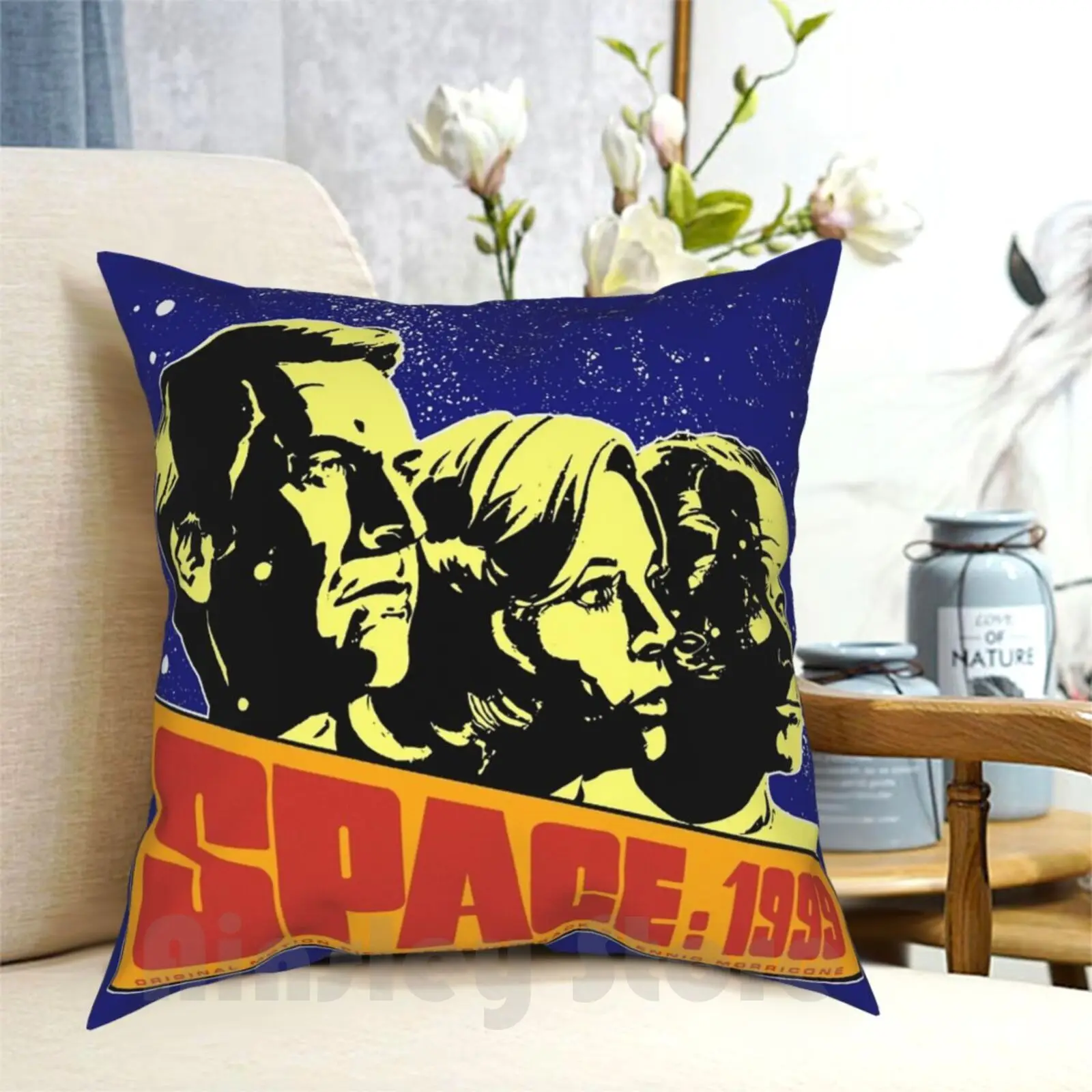 Space 1999 Pillow Case Printed Home Soft DIY Pillow cover Space Moon Star Movie Vintage Music Pop Soundtrack