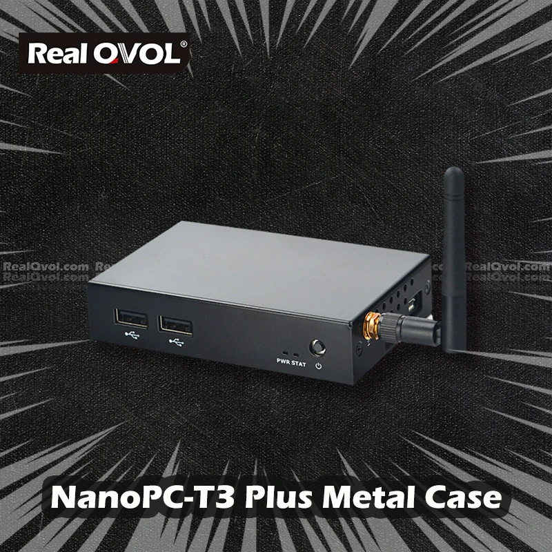 

RealQvol FriendlyELEC Sheet Metal Case for NanoPC-T3 Plus quick and easy assemble