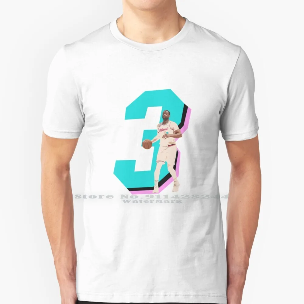 Dwyane Wade T Shirt Cotton 6XL Dwyane Wade Dwade Miami Vice Basketball Sports Idea