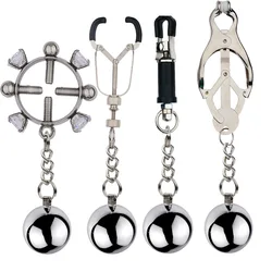 Bdsm Bondage Adults Games Sex Toys of Clamp Nipple Sexy Accessories with Metal Ball for Men Women Gay Fetish Breast Stimulation