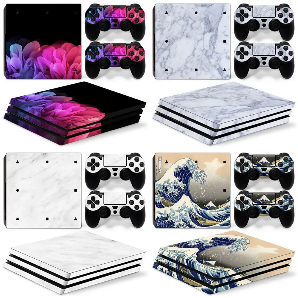 Per PS4 PRO uomo pelle sticker Camo ACCESSORI del GIOCO DELLA DECALCOMANIA DEL VINILE AUTOADESIVO DELLA PELLE PER PS4 PRO CONSOLE di colore rosa P5