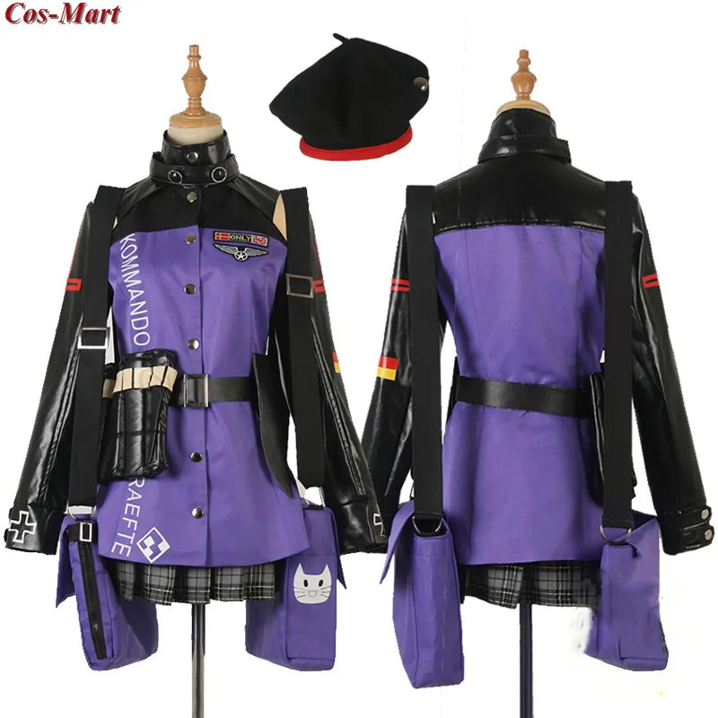 

Cos-Mart Game Girls Frontline HK416 Косплей Костюм Модная Фиолетовая Боевая Униформа Активная Вечеринка Ролевая Игра Одежда На Заказ
