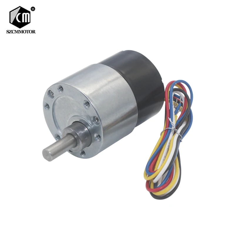 37mm Diameter Eccentric Shaft BLDC Geared Motor Silent Gear Motor CW/CCW PWM Speed Adjustable Small DC Brushless Gear Motors