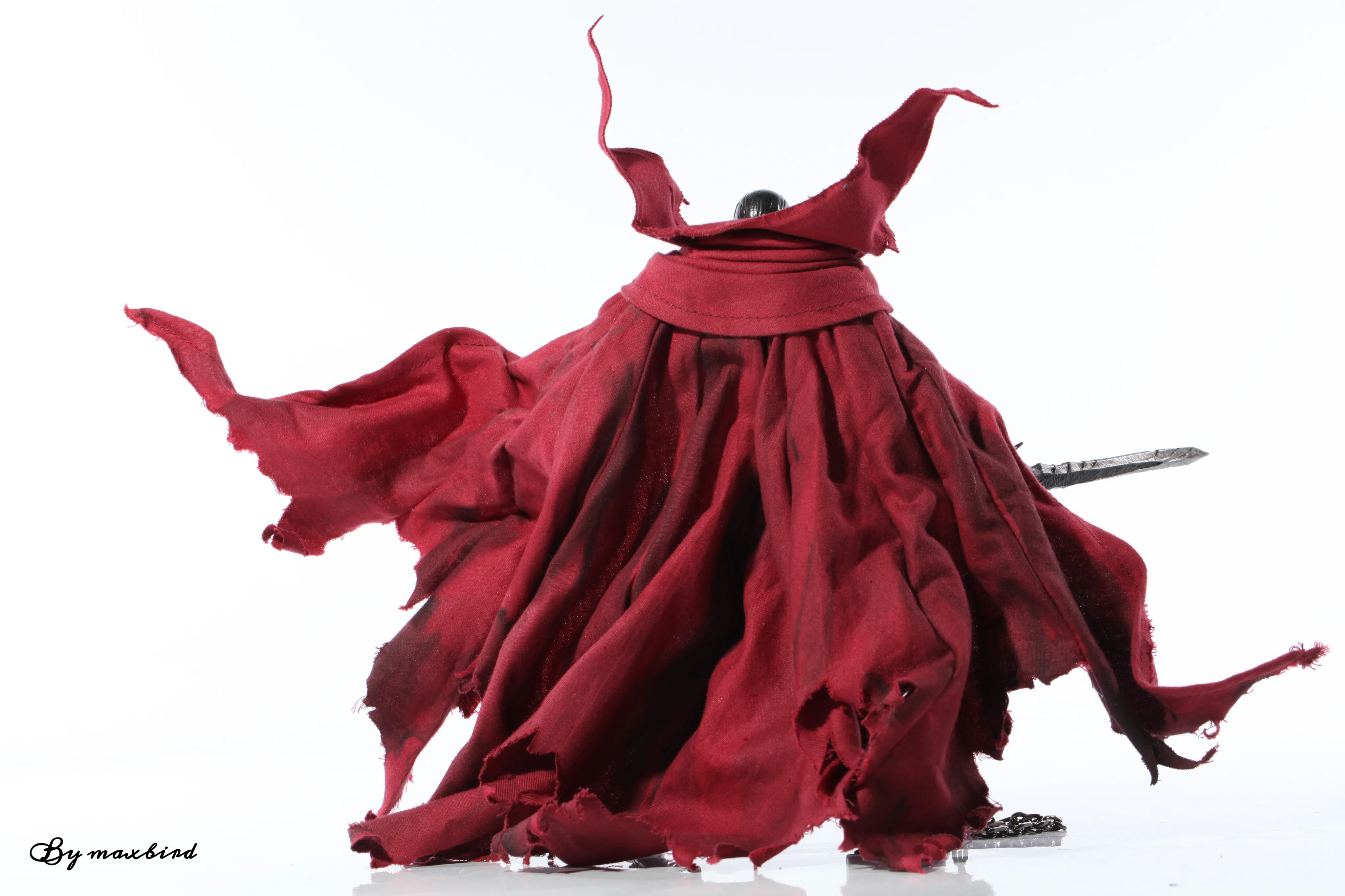 1/12 Spawn Reggae Happy Red Robe Accessory Luxury Cloak Cape Robe With Chain Dolls Toy Model Parts No Figure