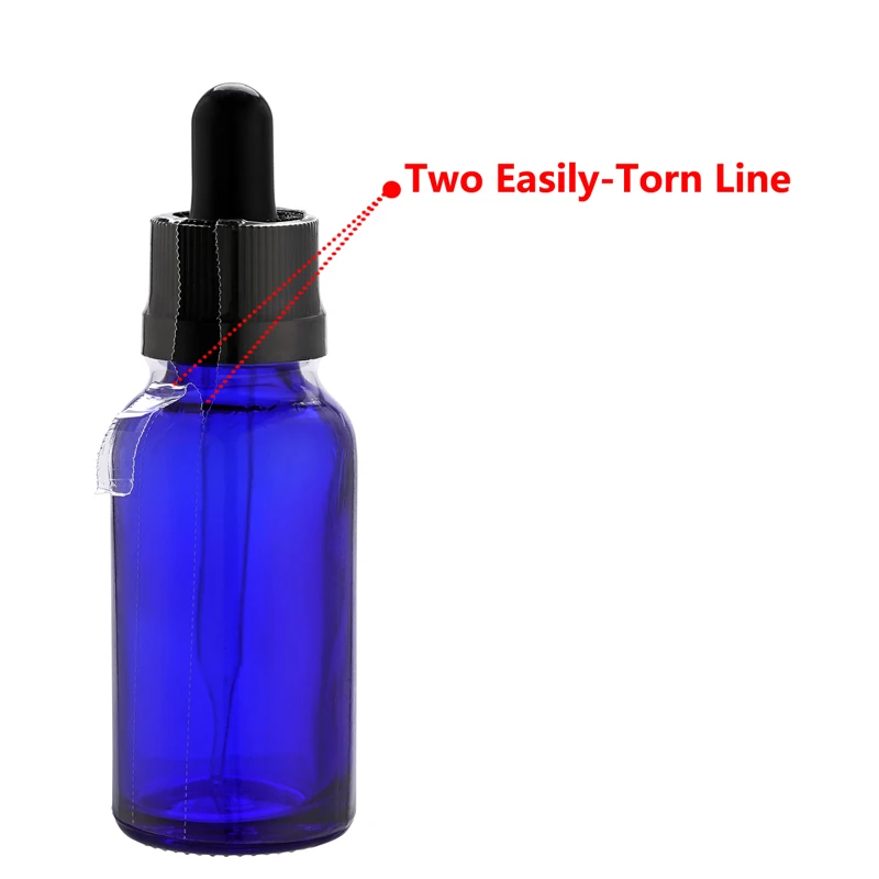 2000Pcs Heat PVC Shrink Wrap Film for 10ml 15ml 30ml Glass Dropper Bottles Shrink Sleeve Label Shrink Seals for Glass Bottle