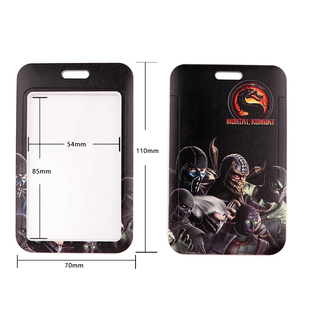 LT775 Mortal Kombat Games Lanyard For Keychain ID Card Cover Pass Gym Mobile Phone Badge Holder Keyring Neck Straps Accessories