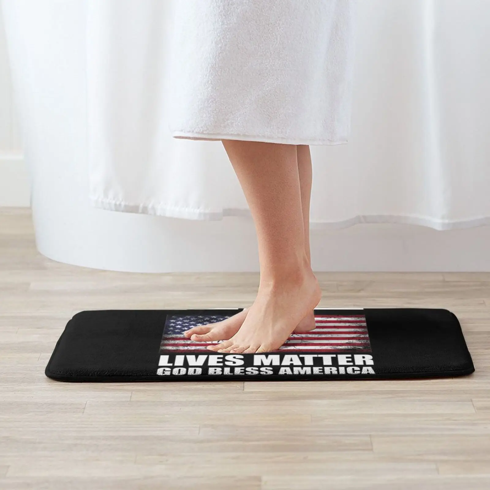 All Lives Matter God Bless America Soft Non-Slip Mat Rug 19 Carpet Cushion George Obama Obama Style Black Lives